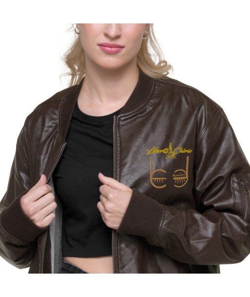 Liberté Chérie™ | Veste Bomber Féministe en similicuir LC by LC votre restaurant rapide dans 