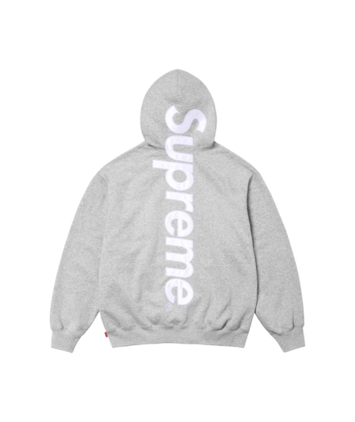 SUPREME Satin Appliqué Hooded Sweatshirt Gris Livraison rapide