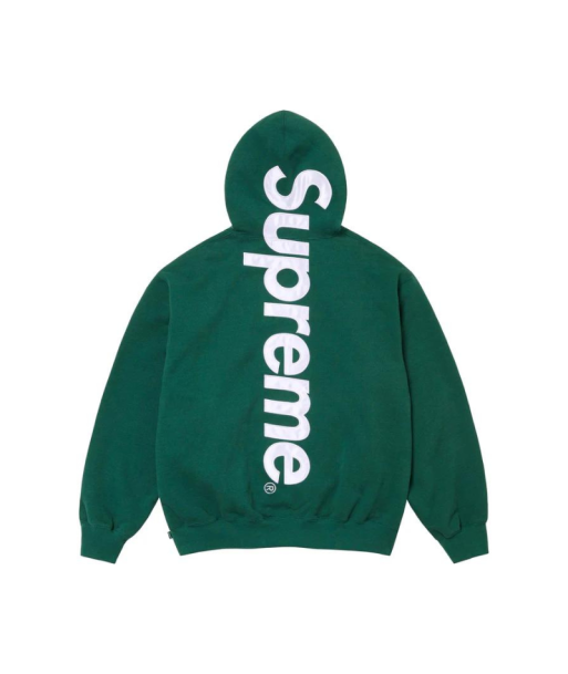 SUPREME Satin Appliqué Hooded Sweatshirt Vert solde