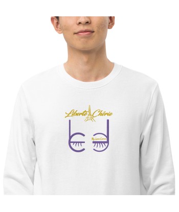 Liberté Chérie™ | Sweat Féministe Brodé Lc By Lc Violet Jaune en stock