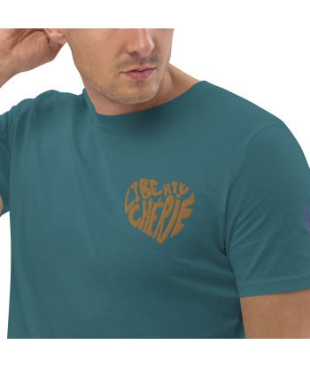 Liberté Chérie™ | T-Shirt Féministe Manches Courtes Brodé Mon Coeur pour bénéficier 