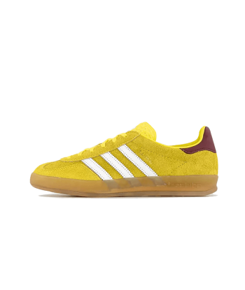 Adidas Gazelle Indoor Bright Yellow Burgundy en stock