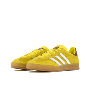 Adidas Gazelle Indoor Bright Yellow Burgundy en stock