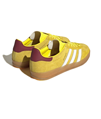 Adidas Gazelle Indoor Bright Yellow Burgundy en stock