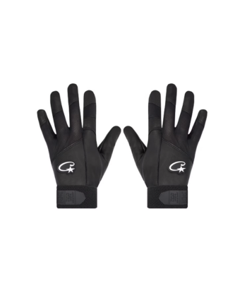 Corteiz Black Cstarz Leather Gloves Profitez des Offres !