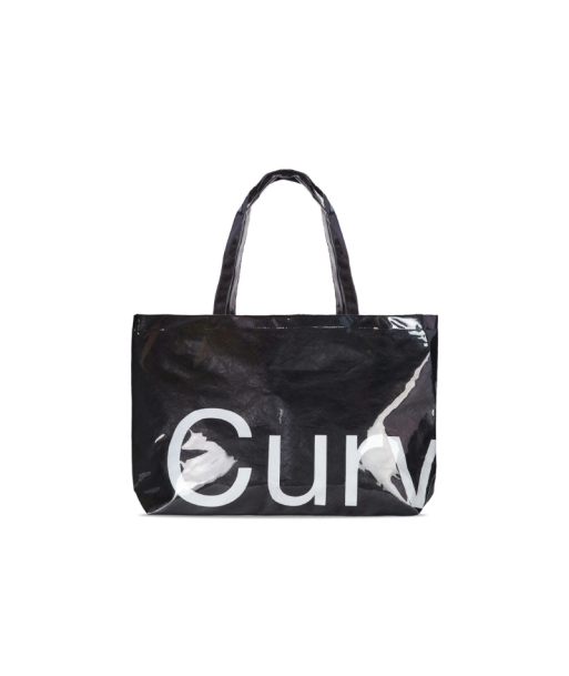 Goodies Large Black Curves Tyvek Tote | Curves basket pas cher