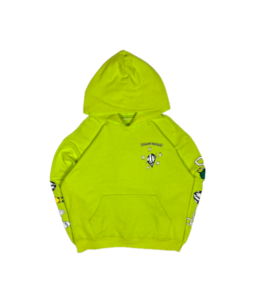 Chrome Hearts Matty Boy Lime Green Link Hoodie Toutes les collections ici