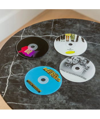 Goodies Curves x The Blog Era Mixtape CD Coasters (Set of 4) | Curves commande en ligne