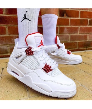 Air Jordan 4 Retro Metallic Red White University Amélioration de cerveau avec