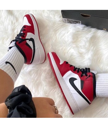 AIR JORDAN 1 MID CHICAGO WHITE shop