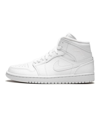 AIR JORDAN 1 MID TRIPLE WHITE de la marque