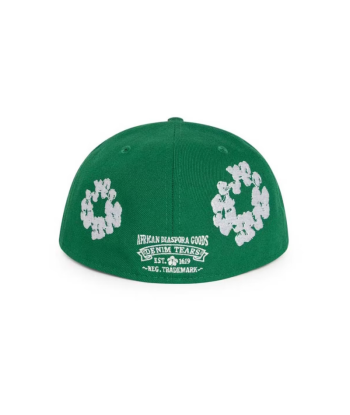 Cap Green Denim Tears New Era Couronne de Coton 59/50 les muscles