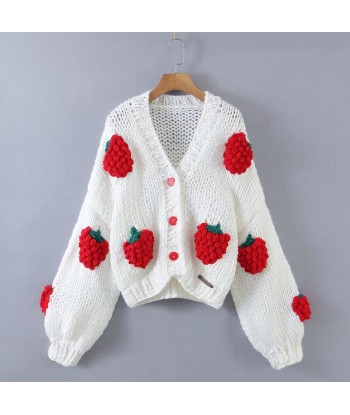 Big Flower Sweater Cardigan commande en ligne