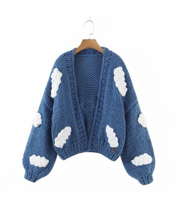 Big Flower Sweater Cardigan commande en ligne