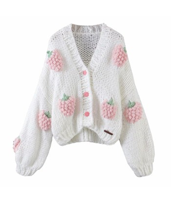 Big Flower Sweater Cardigan commande en ligne