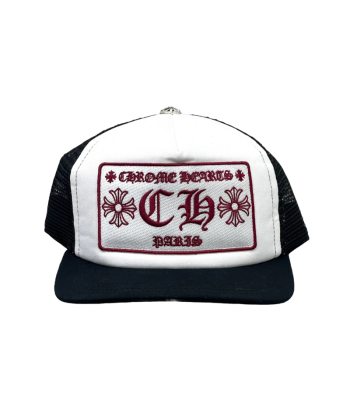 Chrome Hearts Paris Store Exclusive CH Trucker Hat Black/White/Red store