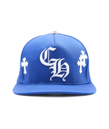 Chrome Hearts Cross Patch Baseball Hat Blue 50-70% off 