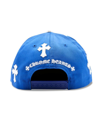 Chrome Hearts Cross Patch Baseball Hat Blue 50-70% off 