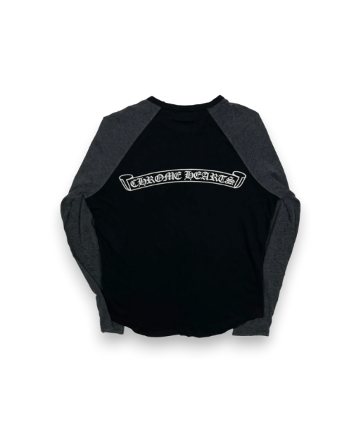 Chrome Hearts Black Grey Horseshoe Logo Thermal Longsleeve d'Europe débarque