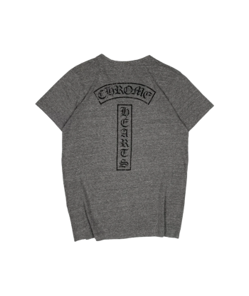 Chrome Hearts Grey V Neck Stars Logo Tee Profitez des Offres !