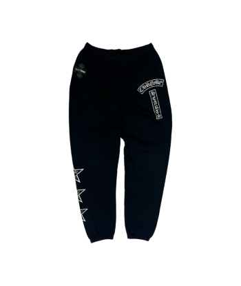 Chrome Hearts Black Leather Cross Patch Sweatpants est présent 