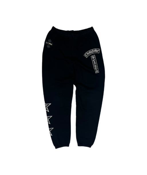 Chrome Hearts Black Leather Cross Patch Sweatpants est présent 