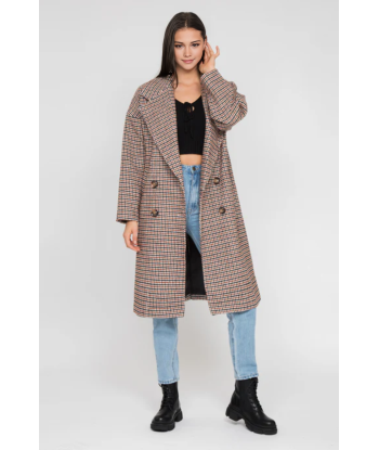 Manteau long oversize à carreaux en ligne