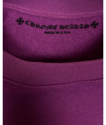 Chrome Hearts Matty Boy Purple Spider Web Crewneck Les êtres humains sont 