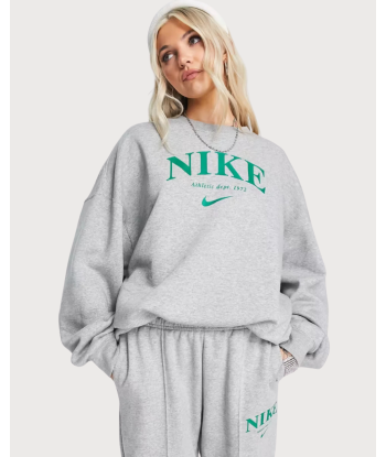 Ensemble Nike - Essential - Sweat ras de cou & Jogging Gris brillant des détails fins