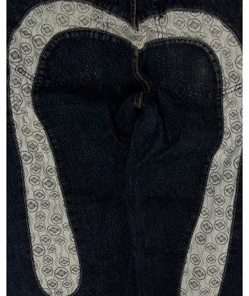 Evisu Diacock White Material Diacock Jeans une grave pollution 