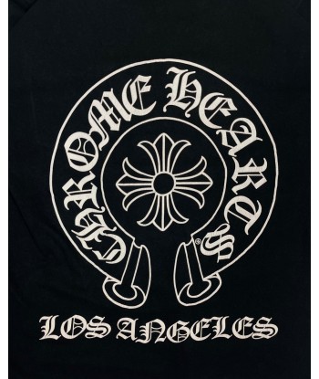 Chrome Hearts Black Los Angeles Horseshoe Logo Tee brillant des détails fins