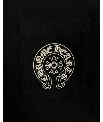 Chrome Hearts Black Los Angeles Horseshoe Logo Tee brillant des détails fins