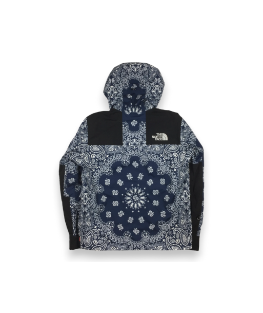 2014 Supreme x The North Face Navy Bandana Mountain Light en linge