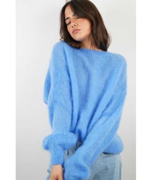 Pull Lucie mohair bleu chez Cornerstreet bien 