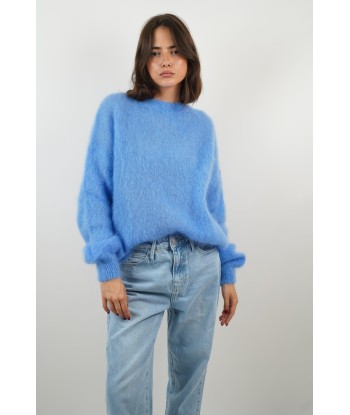 Pull Lucie mohair bleu chez Cornerstreet bien 