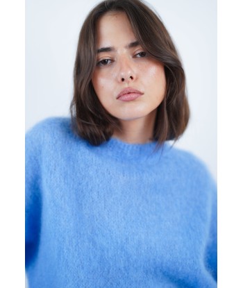 Pull Lucie mohair bleu chez Cornerstreet bien 