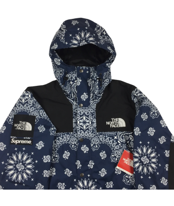 2014 Supreme x The North Face Navy Bandana Mountain Light en linge