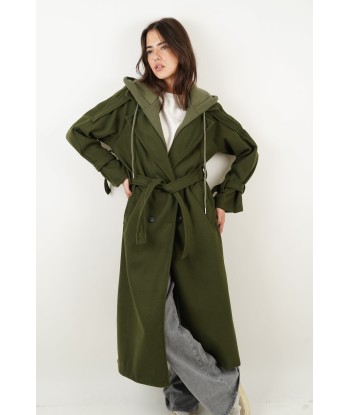 Manteau Sasha kaki Faites des économies