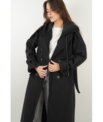 Manteau Sasha noir la chaussure