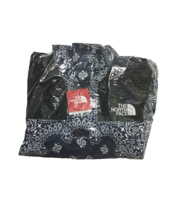 2014 Supreme x The North Face Navy Bandana Mountain Light en linge