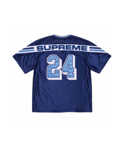 Jacquard Rib SUPREME Football Jersey Navy une grave pollution 