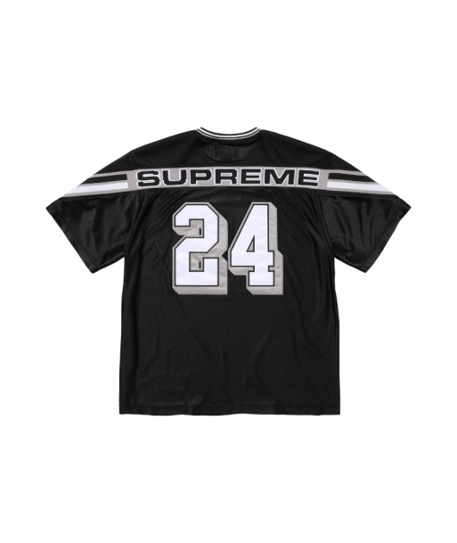 Jacquard Rib SUPREME Football Jersey Black livraison gratuite