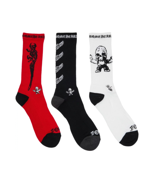 Chrome Hearts Foti Socks (3 Pack) 'Multicolor' 50% de réduction en Octobre 2024