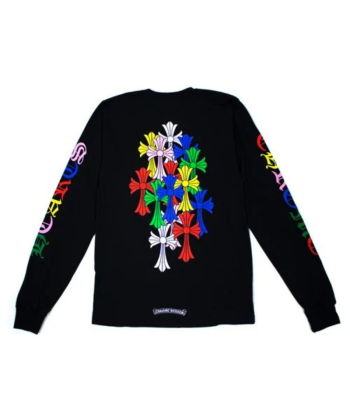 Longsleeve CHROME HEARTS Multiple Cross Black 50% de réduction en Octobre 2024