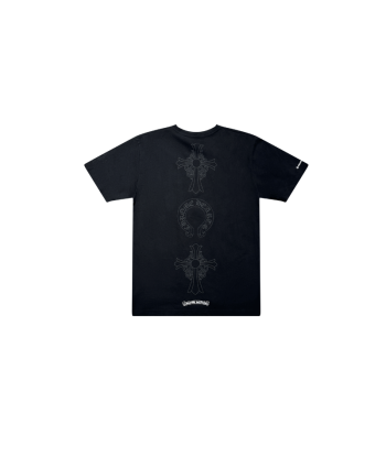 Chrome Hearts Black Cross Horseshoe Logo Tee (3) la colonne vertébrale