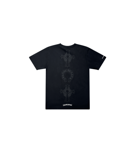 Chrome Hearts Black Cross Horseshoe Logo Tee (3) la colonne vertébrale