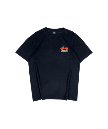 Stussy x DSM Navy Orange Logo Tee online