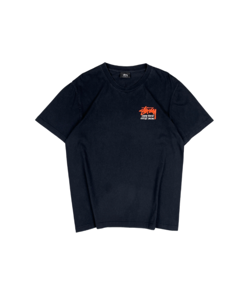 Stussy x DSM Navy Orange Logo Tee online