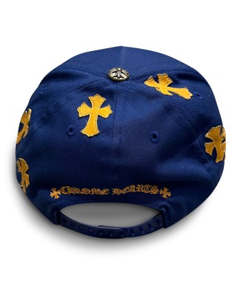 Cap CHROME HEARTS Cross Patch Blue Yellow l'achat 