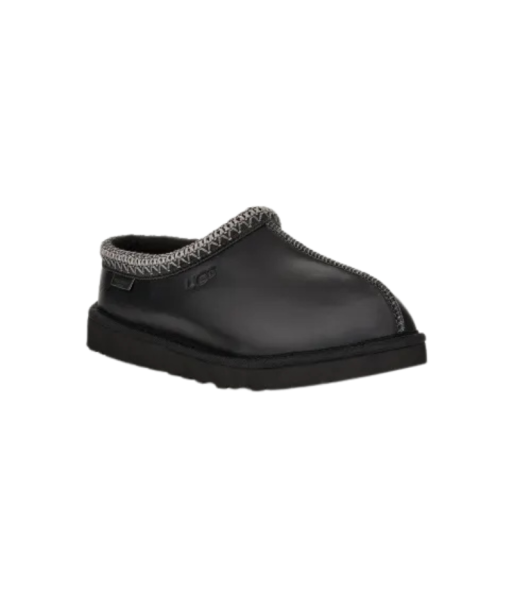 UGG Tasman Black Leather brillant des détails fins